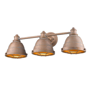 Bartlett CP 3 Light Bath Vanity in Copper Patina