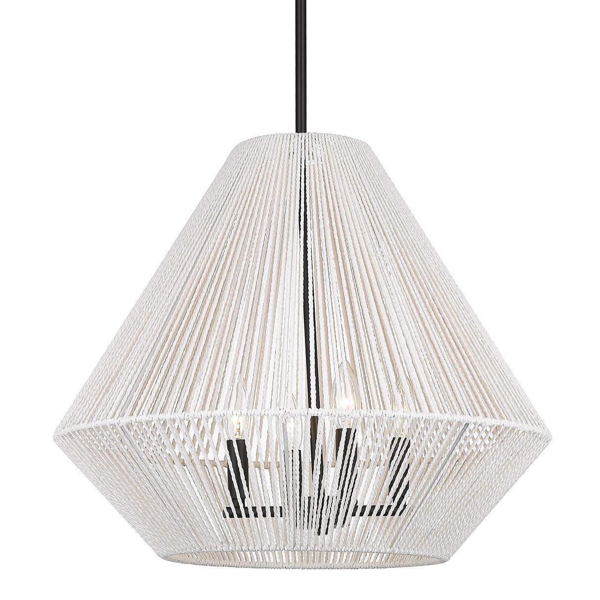Valentina 4 Light Pendant in Matte Black