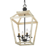 Haiden 4 Light Pendant in Antique Black Iron