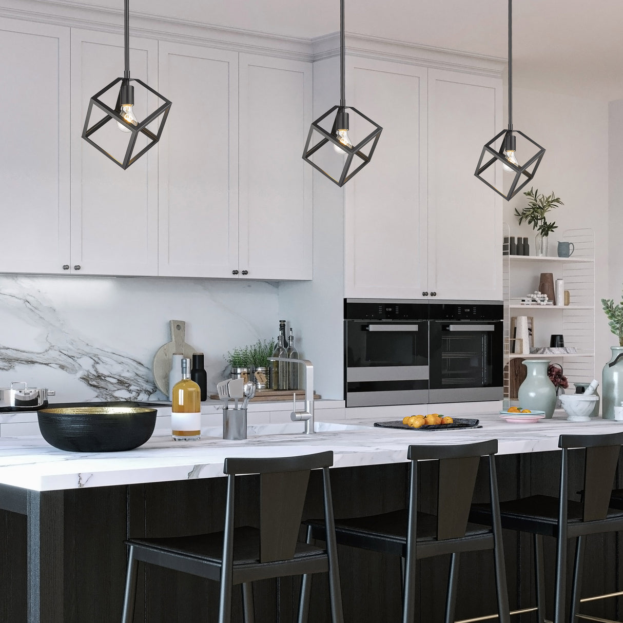 Cassio Mini Pendant in Matte Black