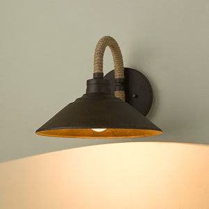 Journey 1 Light Wall Sconce in Dark Rust