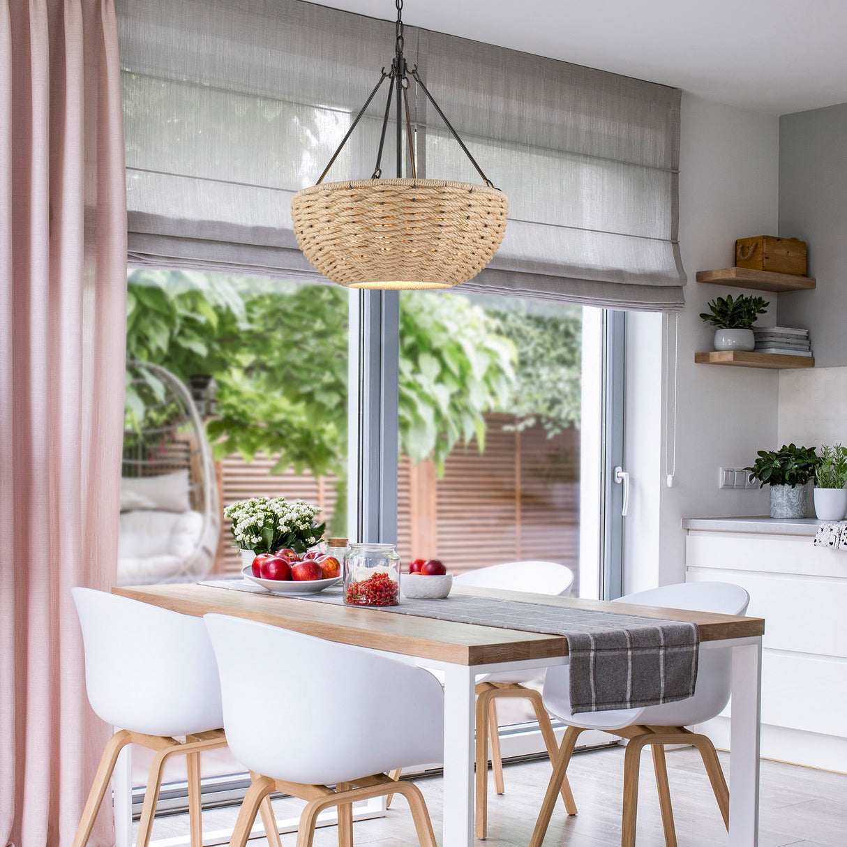 Hathaway 4-Light Pendant in Matte Black