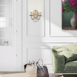 Mirabella 2 Light Wall Sconce in Golden Aura