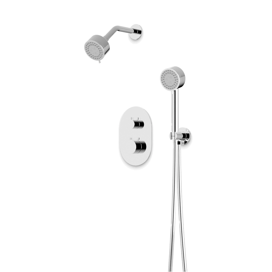 Artos Opera Thermostatic Shower Trim Kit with Multifunction Shower Head, Hand Shower Chrome – TS081CH