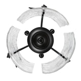 Calla Natural Black 3 Light Pendant