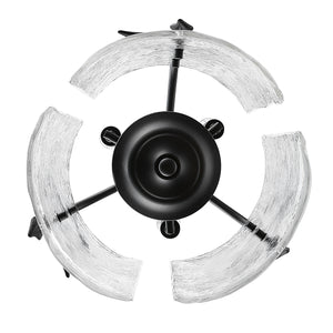 Calla Natural Black 3 Light Pendant