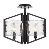 Varsha Semi-Flush in Matte Black