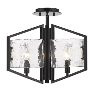 Varsha Semi-Flush in Matte Black