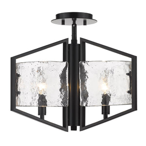 Varsha Semi-Flush in Matte Black