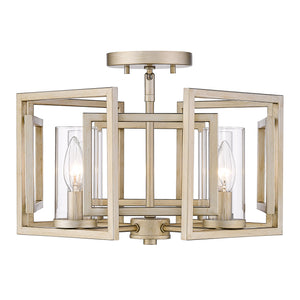 Marco Flush Mount in White Gold