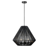 Valentina NB Natural Black 3 Light Pendant - Outdoor