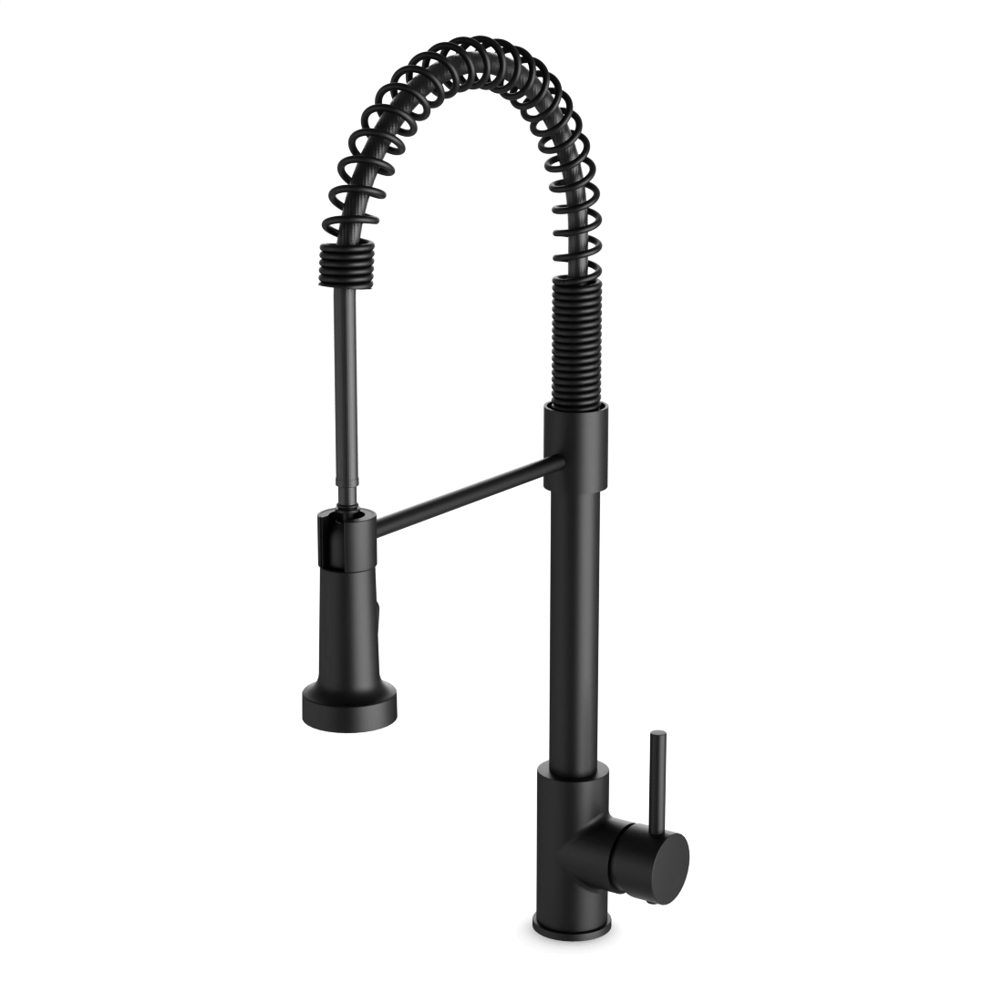 Artos Spring Kitchen Faucet Matte Black – F100142BK