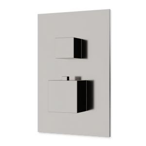 Artos Edge Thermostat with 3-Way Diverter & Off Position Trim Kit Brushed Nickel