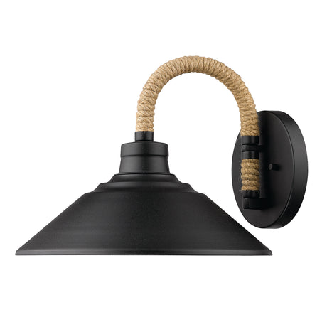 Journey 1-Light Wall Sconce in Natural Black