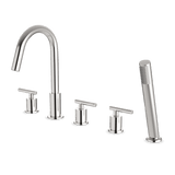 Artos Opera 5-Hole Deck Mount Tub Filler Brushed Nickel – F502-10BN