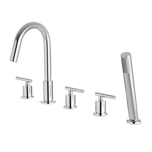 Artos Opera 5-Hole Deck Mount Tub Filler Brushed Nickel