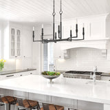 Ellyn Linear Pendant in Matte Black