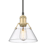 Orwell BCB Small Pendant in Brushed Champagne Bronze with Clear Glass Shade