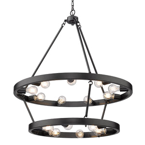 Castile 2 Tier - 15 Light Chandelier (Top 9, Bottom 6)