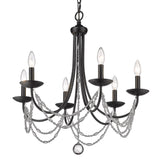 Mirabella 6 Light Chandelier in Matte Black