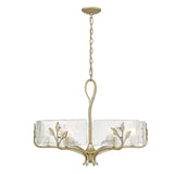 Calla WG White Gold 6 Light Chandelier