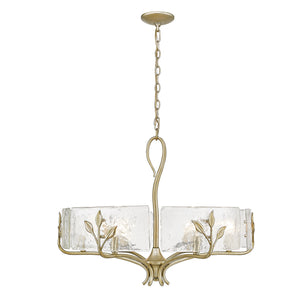 Calla WG White Gold 6 Light Chandelier