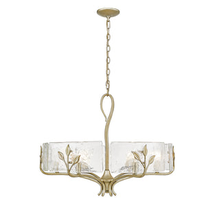 Calla WG White Gold 6 Light Chandelier