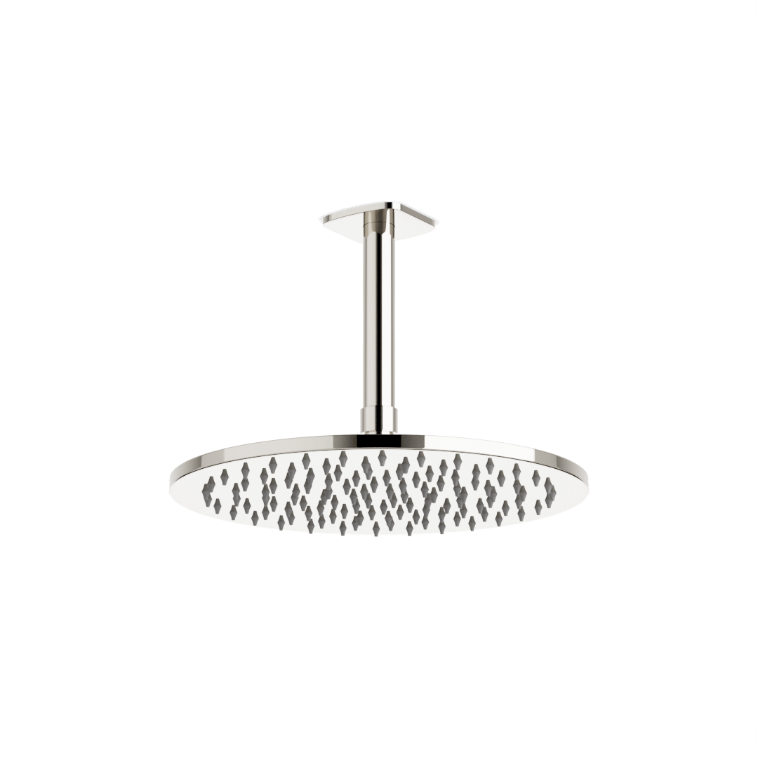 Artos Harmony 10" Rain Shower Head on Ceiling Mount Arm Polished Nickel – F924C10PN