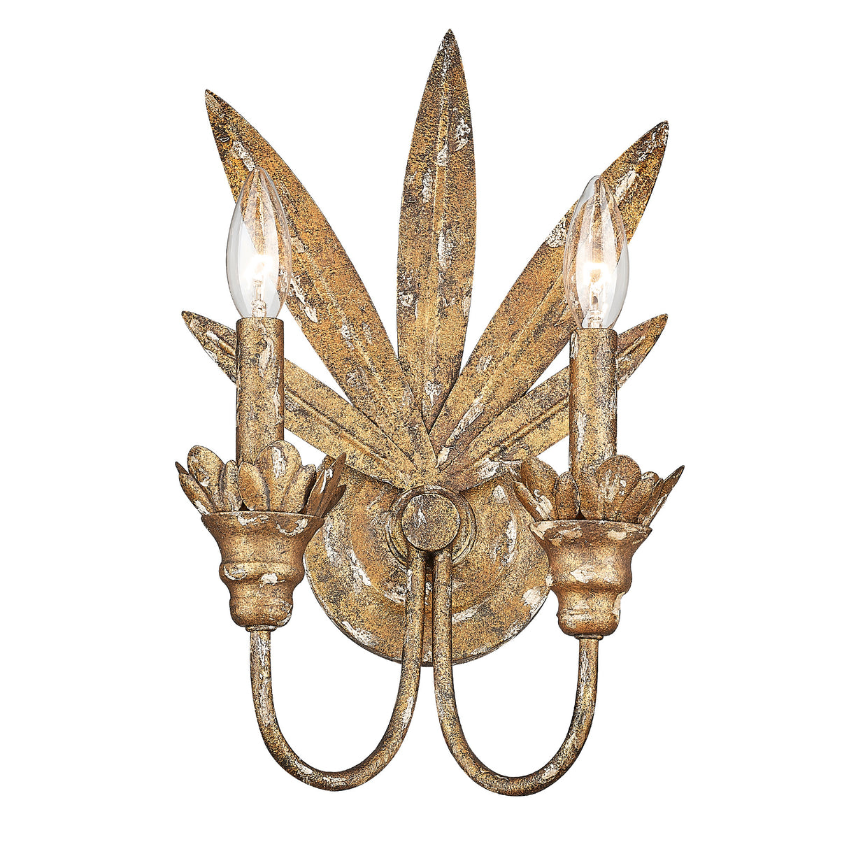 Lillianne HG Heirloom Gold 2 Light Wall Sconce