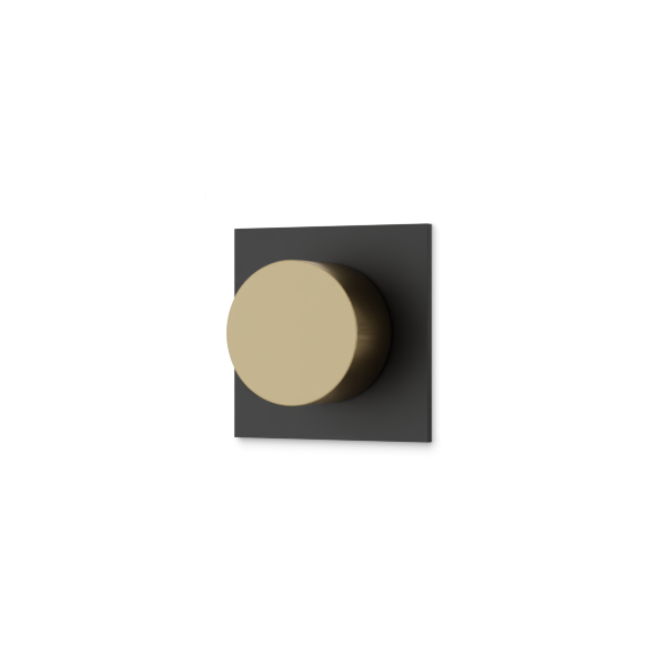 Artos Otella 3-Way Diverter Trim Kit Satin Brass / Matte Black – F909A-9TKSBB