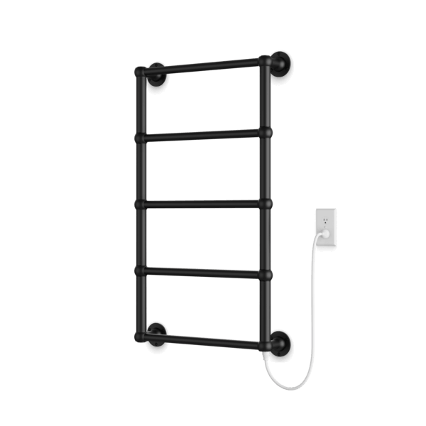 Artos Empire 36" x 22" Plug-In Heated Towel Rail Matte Black – TEM09255P-BK