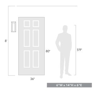 Smyth NWT Natural White Wall Sconce - Outdoor