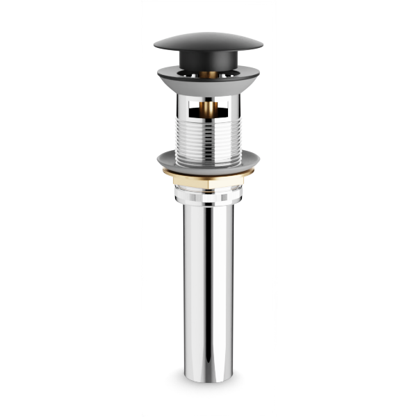 Artos Pop-Up Drain with Overflow Matte Black – F910-12BK