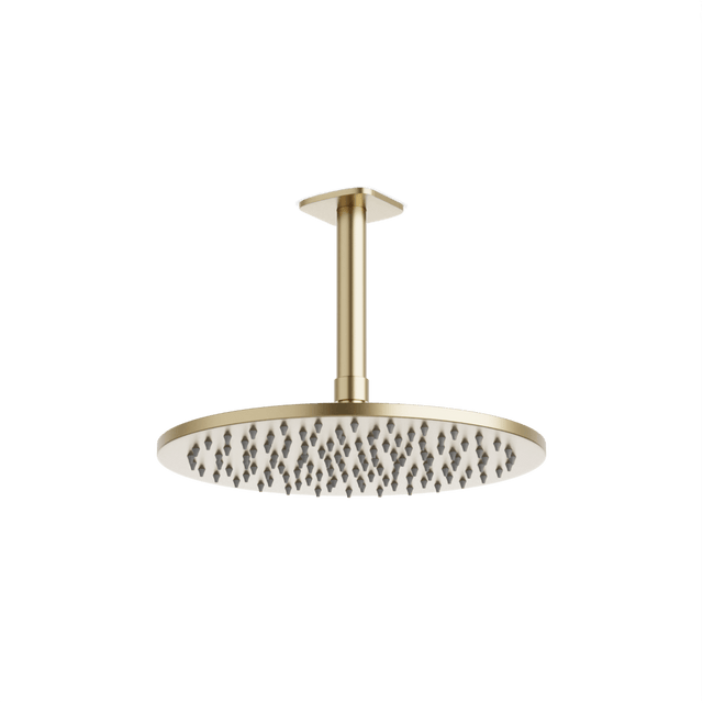 Artos Harmony 10" Rain Shower Head on Ceiling Mount Arm Satin Brass – F924C10SB