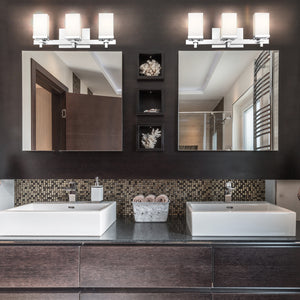 Maddox 3 Light Bath Vanity in Chrome