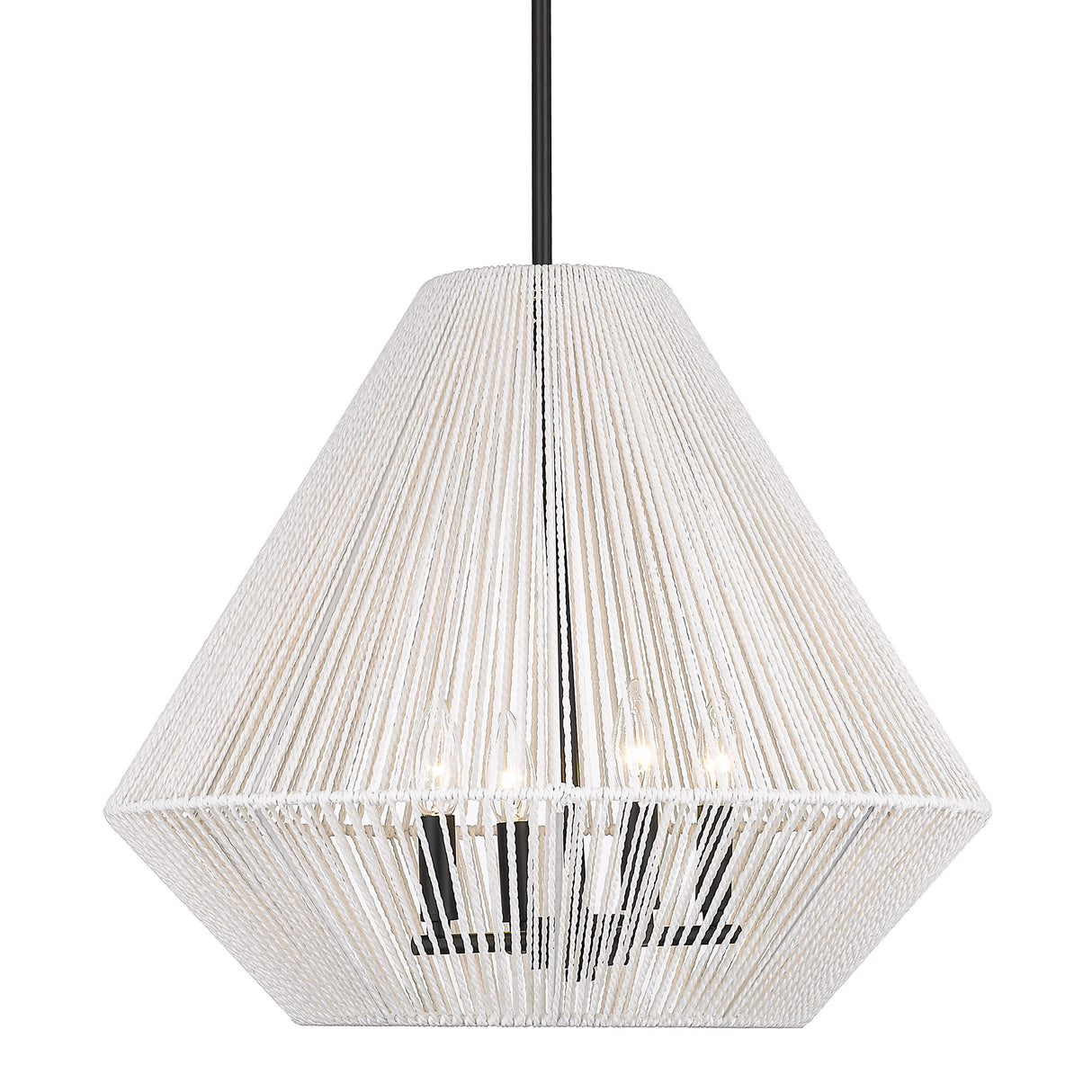 Valentina 4 Light Pendant in Matte Black