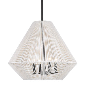 Valentina 4 Light Pendant in Matte Black