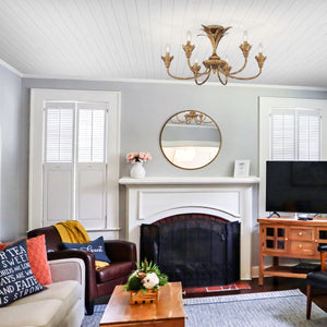 Lillianne HG 6 Light Semi-Flush in Heirloom Gold