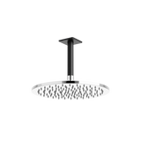Artos Otella 10" Rain Shower Head on Ceiling Mount Arm Chrome / Matte Black – F907-71CHB