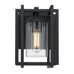 Tribeca Small Outdoor Wall Sconce in Natural Black