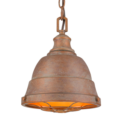 Bartlett Small Pendant in Copper Patina