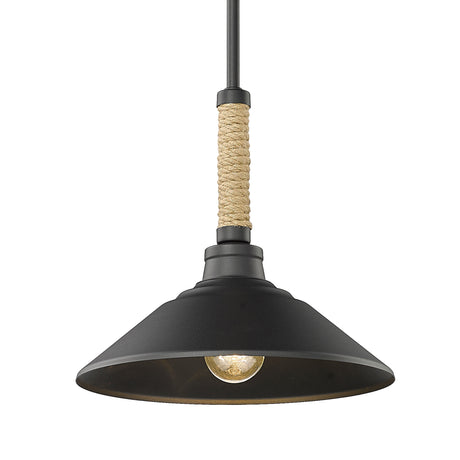 Journey Natural Black 1 Light Pendant