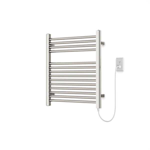 Artos Denby 27" x 24" Plug-In Heated Towel Rail Polished Nickel – M06860P-PN