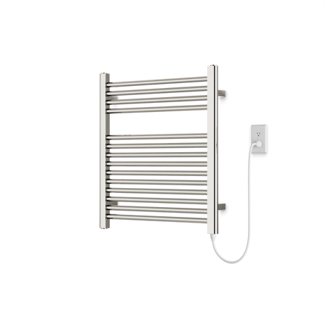 Artos Denby 27" x 24" Plug-In Heated Towel Rail Polished Nickel – M06860P-PN