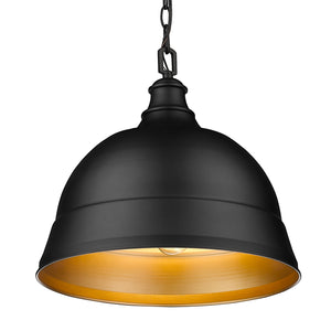 Rebel 2 Light Pendant in Matte Black