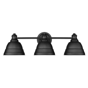 Rebel 3 Light Bath Vanity in Matte Black