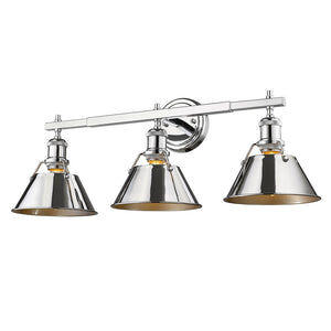 Orwell CH 3 Light Bath Vanity in Chrome with Chrome Shade