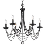Mirabella 6 Light Chandelier in Matte Black