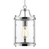 Payton Mini Pendant in Chrome with Clear Glass