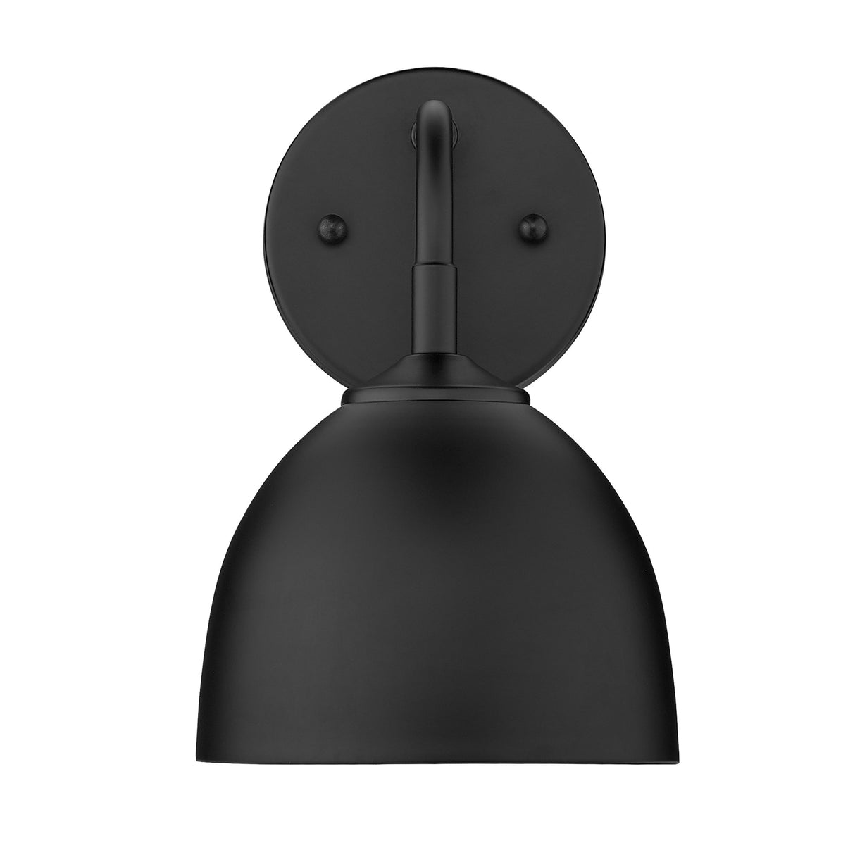 Zoey 1-Light Wall Sconce in Matte Black with Matte Black Shade